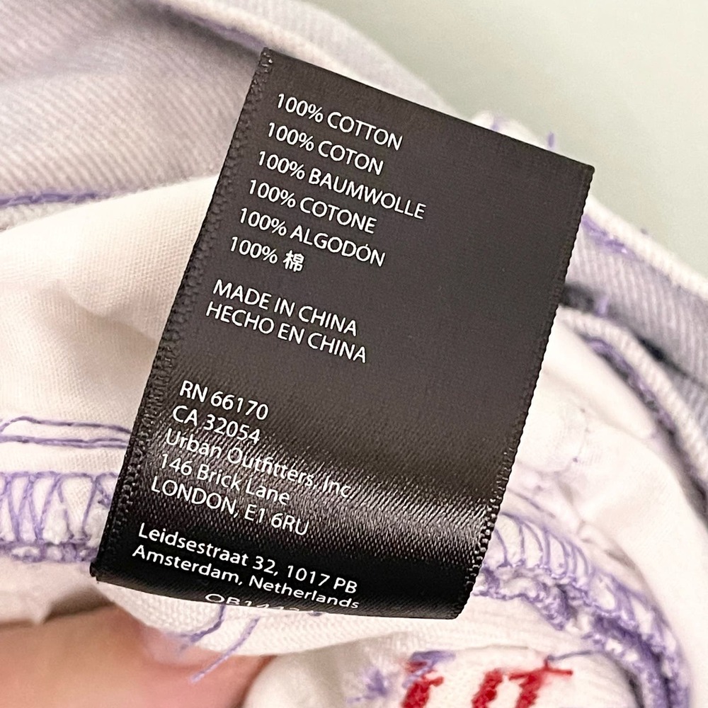 BDG Women's 100% Cotton Sunset Seagull Ombre High Waisted Cowboy Jeans Size 24 - Picture 11 of 11